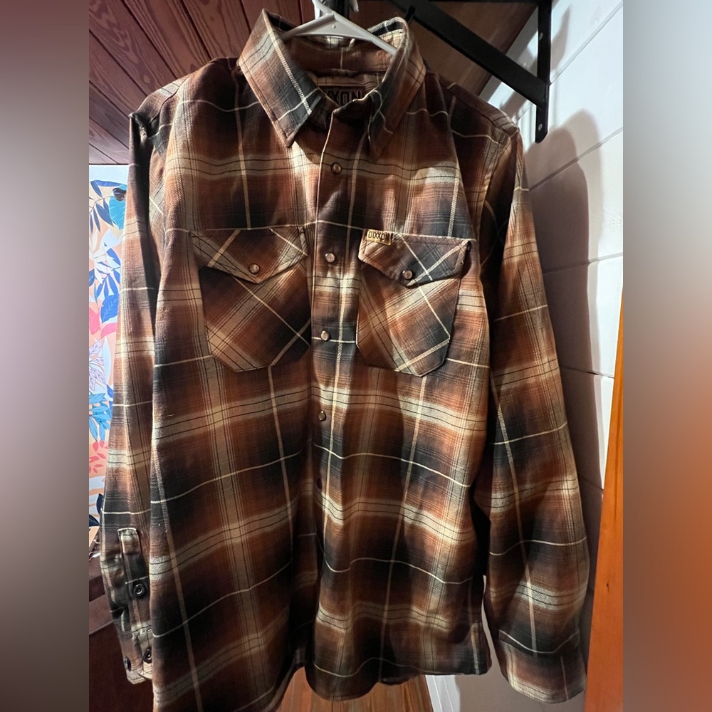 DIXXON Camel Plaid Shirt